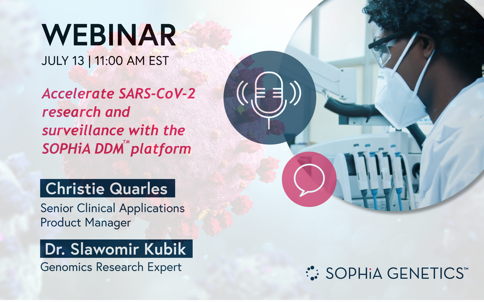 Accelerate SARS-CoV-2 research and surveillance with the SOPHiA DDM™ platform